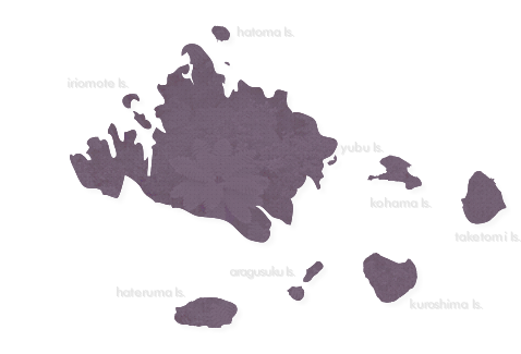 竹富町の島々の地図